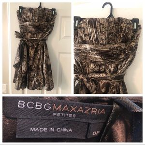 BCBG strapless dress size 0P